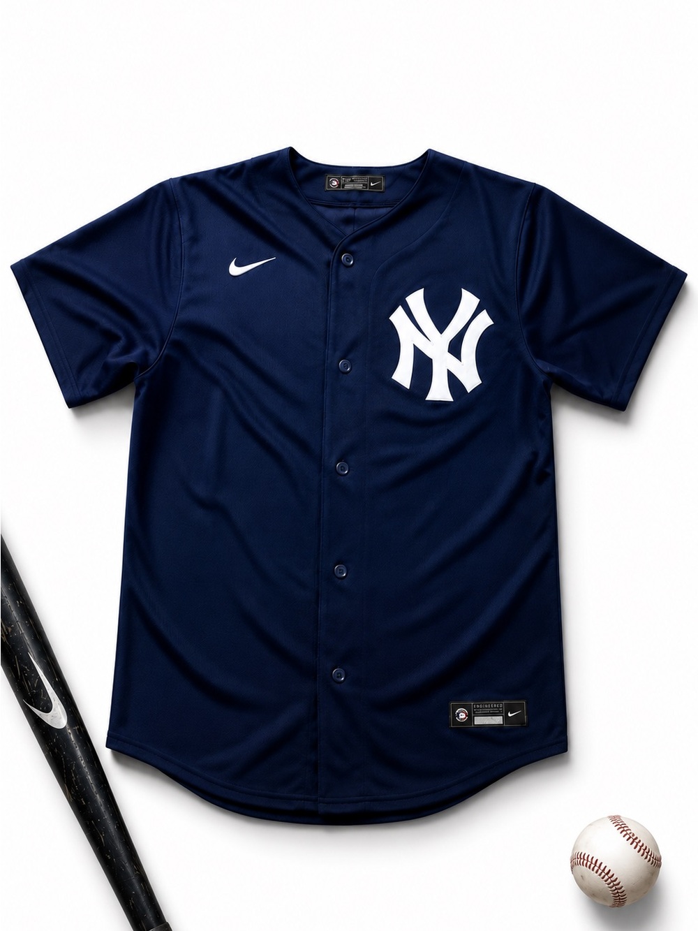 Nike Kids New York Yankees Navy Button-Front Baseball Jersey